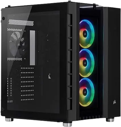 Corsair Casing Crystal Series 680X RGB High Airflow Tempered Glass ATX Smart Case in an elegant black
